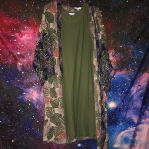 Tank Top Dress with Kimono